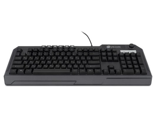 Клавиатура проводная игровая Oklick 715G черный